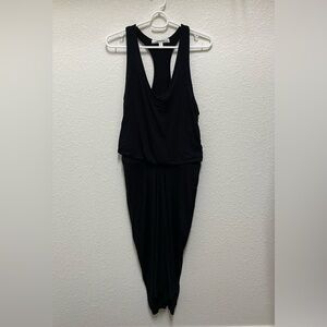 ATHLETA Black Daytrip Racerback Midi Dress Size S NWOT